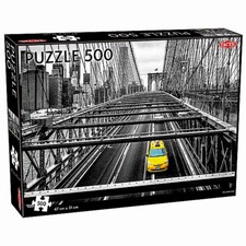 Image of Tactic 500pc Jigsaw Puzzle Yellow Cab