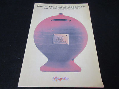 Banco Del Mutuo Soccorso 2007 Japan Tour Book Concert Program
