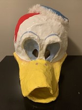 VINTAGE PAPER MACHE CARNIVAL PARADE HEAD DONA...