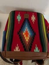 Backpack Sts Ranchwear Southwestern Tapestry Women's Brown Genuine Leather