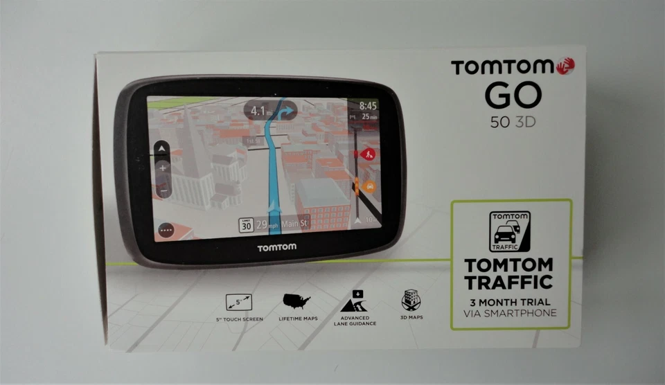 2014 Mint Box New Old Stock Tomtom GO 50 3D Maps Car GPS Navigation iPhone Link - Image 2 of 4