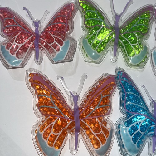 Boo Boo Ice Packs for Injuries Reusable Hot Cold Packs Butterflies 5 Pack - Picture 4 of 5
