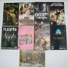 PC Game Lot of Manuals - Vice City Warhammer 40000 Dawn of War Star Wars 007 Arx