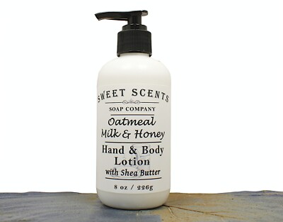 Hand & Body Lotion - Oatmeal Milk & Honey Handmade Lotion / Moisturizer