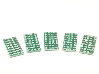 5x Breakout Board für 0805, 0603, 0402 Komponenten | Adapter Platine, SMD, SMT