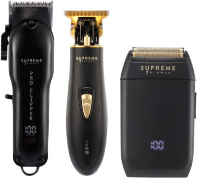 3-In-1 Barber Bundle | Pro Clipper, T-Shaper Trimmer & Crunch Foil Shaver | Prof