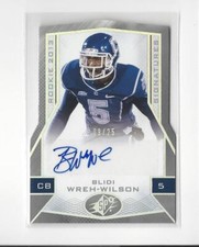 2013 SPx Die Cut #104 Blidi Wreh-Wilson Rookie AUTOGRAPH Falcons UConn /25