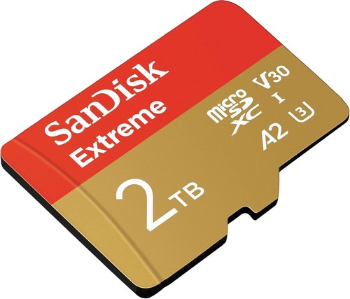 SanDisk Extreme 2TB Micro SD MicroSDXC A2 V30 U3 HD 4K Memory Card - Picture 2 of 4