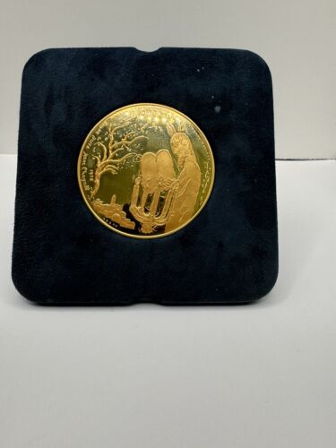 Marc Chagall Unique Work/Light of the Nations 1979 Korat-Gag 3oz Gold Medal