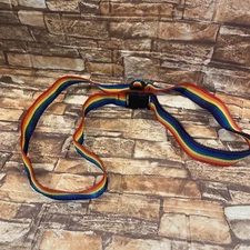 Vintage ITW NEXUS Rainbow Waist Belt Strap Luggage Buckle 6 feet x 2 inch 1980’s