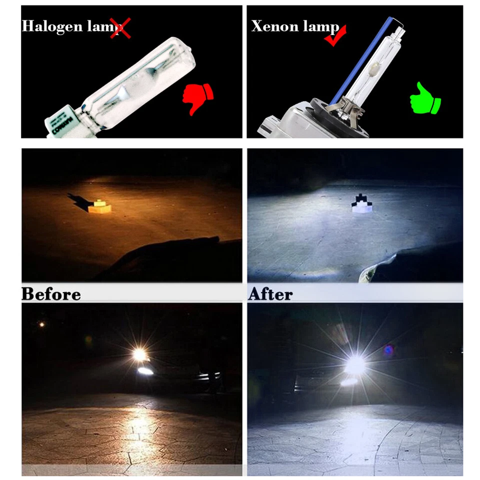 2 x D1S 35W 4300K 6000K 8000K 10000K FACTORY XENON OEM REPLACEMENT HID BULBS UK - Image 4 of 4