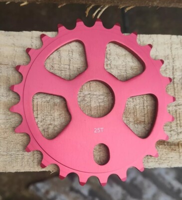 Red 25 tooth bmx chain ring Sprocket gt Haro mongoose mafia