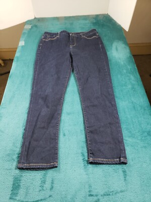 Talbots Jeans Sz 10 Petite Womens Green Pants Ladies Stretch Denim Slim  Ankle