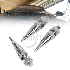 Chrome Spike Windshield Bolt Screws For Harley Touring Electra Street Tri Glide