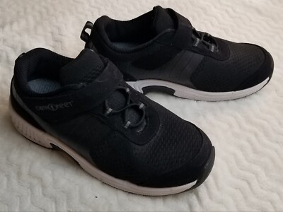 Orthofeet BioFit Joelle Stretch Knit Sneakers Women's Shoe Size US 8 /2E  Black
