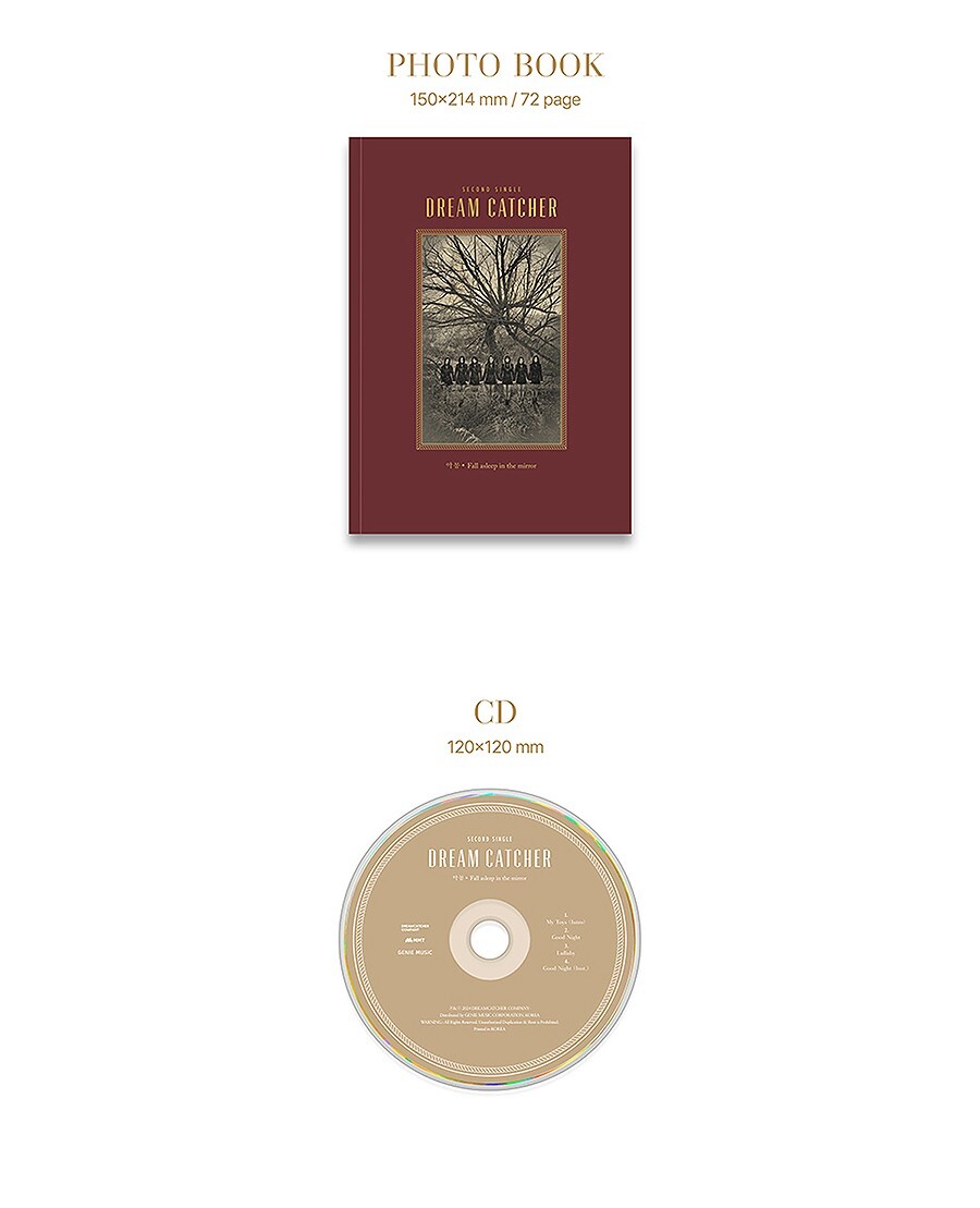 DREAMCATCHER FALL ASLEEP IN THE MIRROR 2nd Single Album/CD+