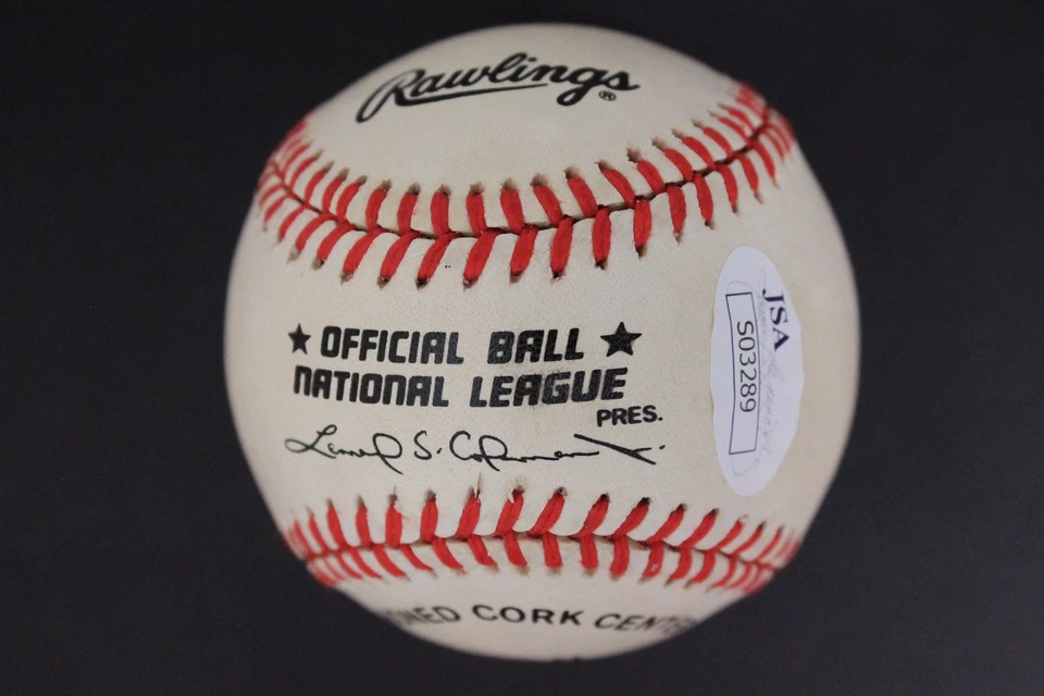 Lee Smith Cubs Red Sox HOF All Star Autographed ONL Signed Baseball JSA B3 - Image 2 of 4