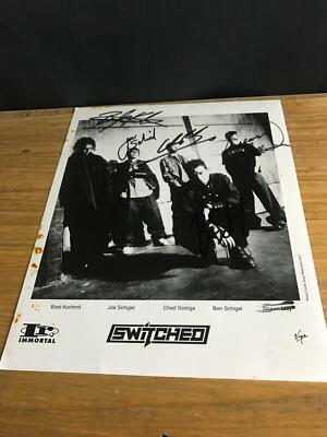 Switched BAND Signed 8x10 B&W PROMO PHOTO BEN+JOE SCHIGEL