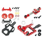 NS Square Motor Mount W/Disk Damper Center Shock Package(RED)-Kyosho Mini-Z MR03