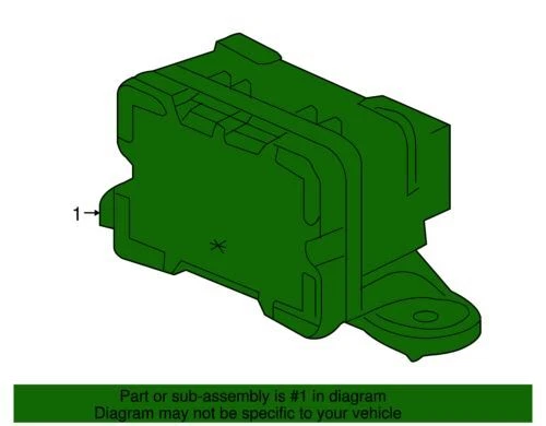 Sensor de guiñada de suspensión genuino GM 2004-2010 Chevrolet Cadillac Pontiac 10307709 Foto 2 de 2