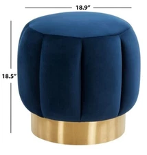 Safavieh Maxine Channel Tufted Ottoman, Reduced Price 2172720535 SFV4707I