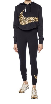 nike leopard swoosh leggings