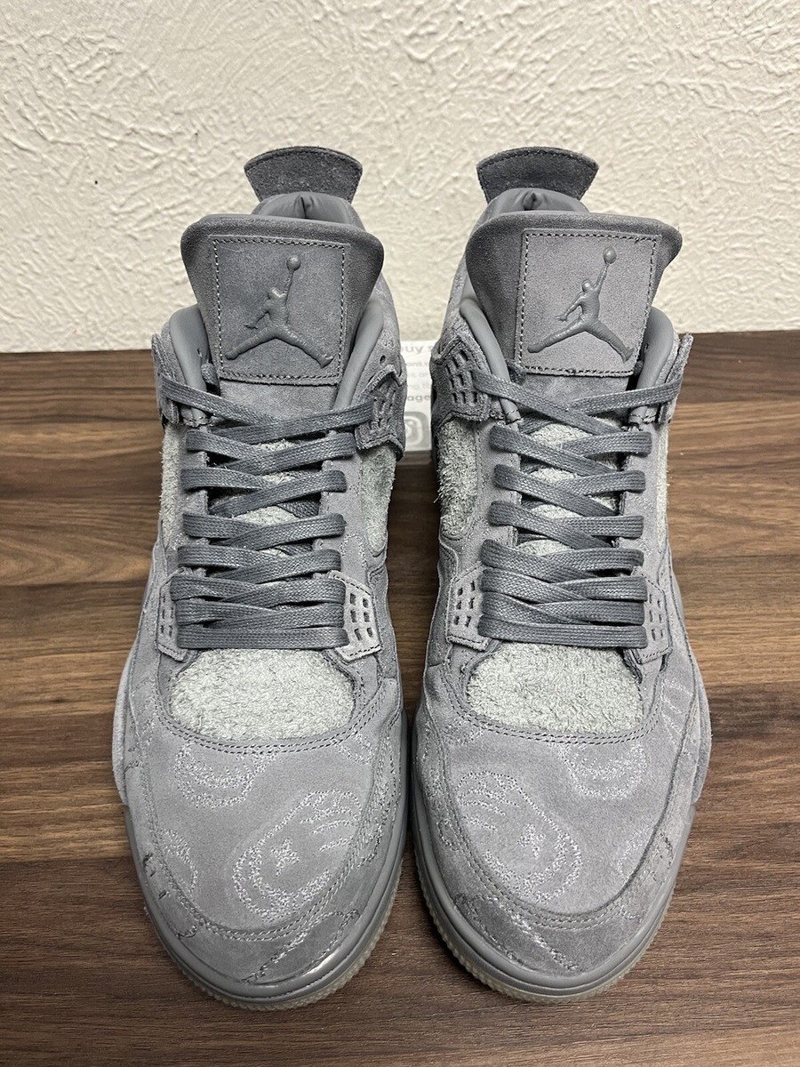 AIR JORDAN 4 RETRO KAWS COOL GREY MEN'S SIZE 14 OG BOX AIR JORDAN 4 RETRO KAWS COOL GREY MEN'S SIZE 14 OG BOX