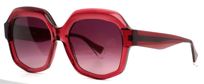 GIGI STUDIOS Pixie 6852/6 Transparent Red Womens Gradient Sunglasses 56-19-145