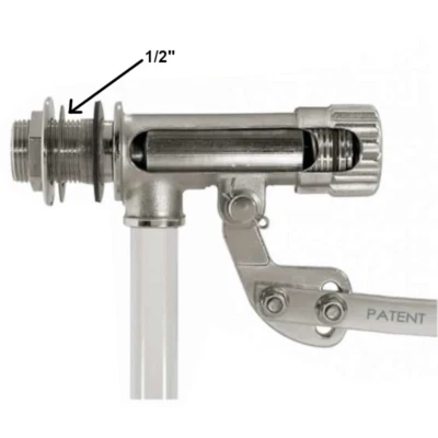 RIZZO AQUAE Galleggiante per serbatoio alta pressione silenzioso regolabile Rizzo Master 1/2