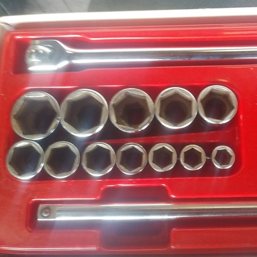 Snap On Tools 316 MSP 1/2" Drive Finest Quality Socket & Wrench Set 16 Piece USA - Afbeelding 3 van 5