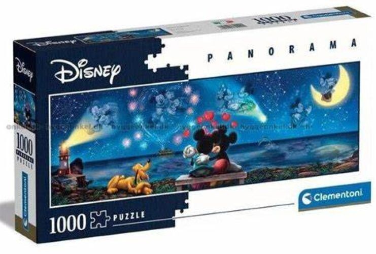 Mickey & Minnie Panorama Disney 1000 Piece Jigsaw Puzzle Clementoni - New/Sealed