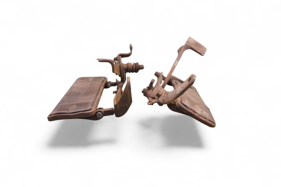 Harley VL VLD Cabeza plana Cabeza de nudillo OEM Tableros de pie cuadrado Pedales de piso *2805A Foto 4 de 4