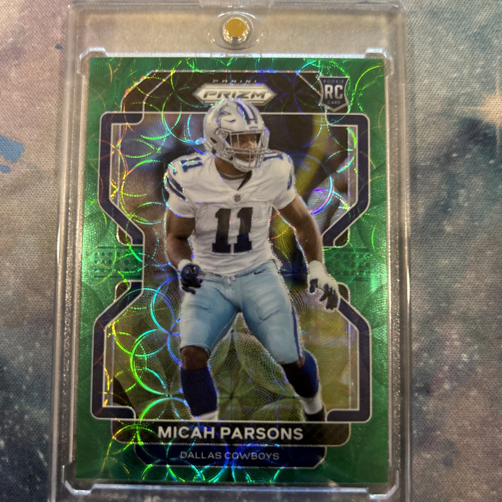 2021 Panini Prizm - Rookie Micah Parsons #382 Green Scope Prizm /75 (RC)