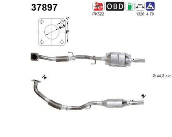 Katalysator Hinten FüR Seat Skoda VW Cordoba Ibiza III Fabia I Combi Stufenheck-image