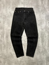 Vintage 90s Levis 550 Red Tab Relaxed Fit Black Denim Pants Size 28