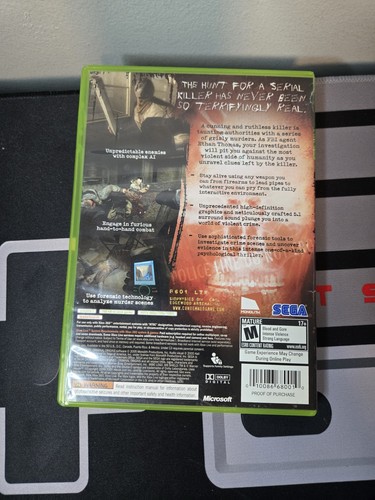 Condemned Criminal Origins Xbox 360 - Complete w/ Manual CIB tested working - Picture 2 of 7