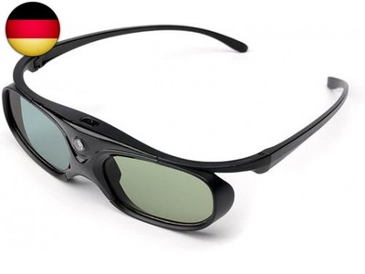 DLP Link 3D Glasses Liquid Crystal Rechargeable Active Shutter Eyewear for Most