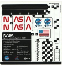 NEW LEGO Sticker Sheet for Set 10341 NASA Artemis Space Launch System