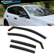 For 13-18 Toyota RAV4 In-Channel Window Visors Sun Shades Vent Rain Guards PC
