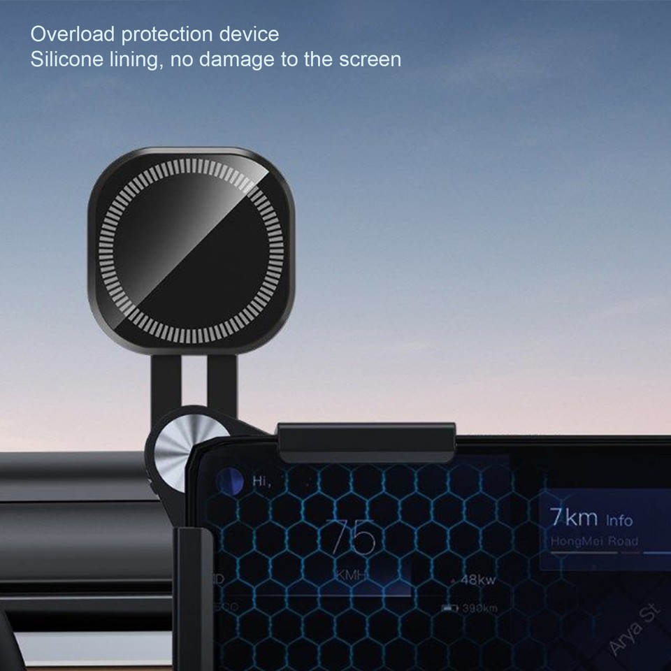 For Tesla Model 3/Y Magnetic Phone Holder For Car 360 Degree Rotation ...