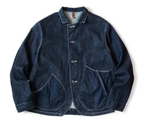 Kapital 11.5oz Denim x 8oz Denim Ringoman Coverall Appleman new - product listing photo