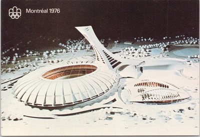 Olympic Park Montreal 1976 Olympics Stadium Quebec QC Chrome Vintage Postcard