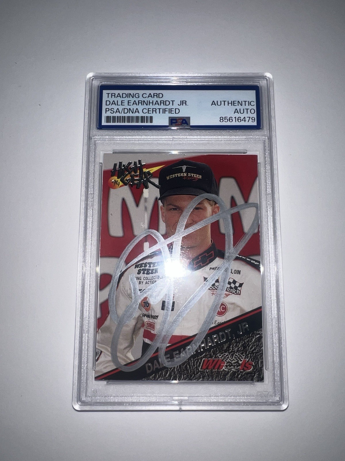 Dale Earnhardt Jr autographed 1994 Wheels High Hear signed RC #183 - PSA / DNA