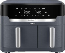 Image of Tefal EY942HG0 Easy Fry Dual XXL Air Fryer Double Chamber Hot Air Fryer 11L Coal