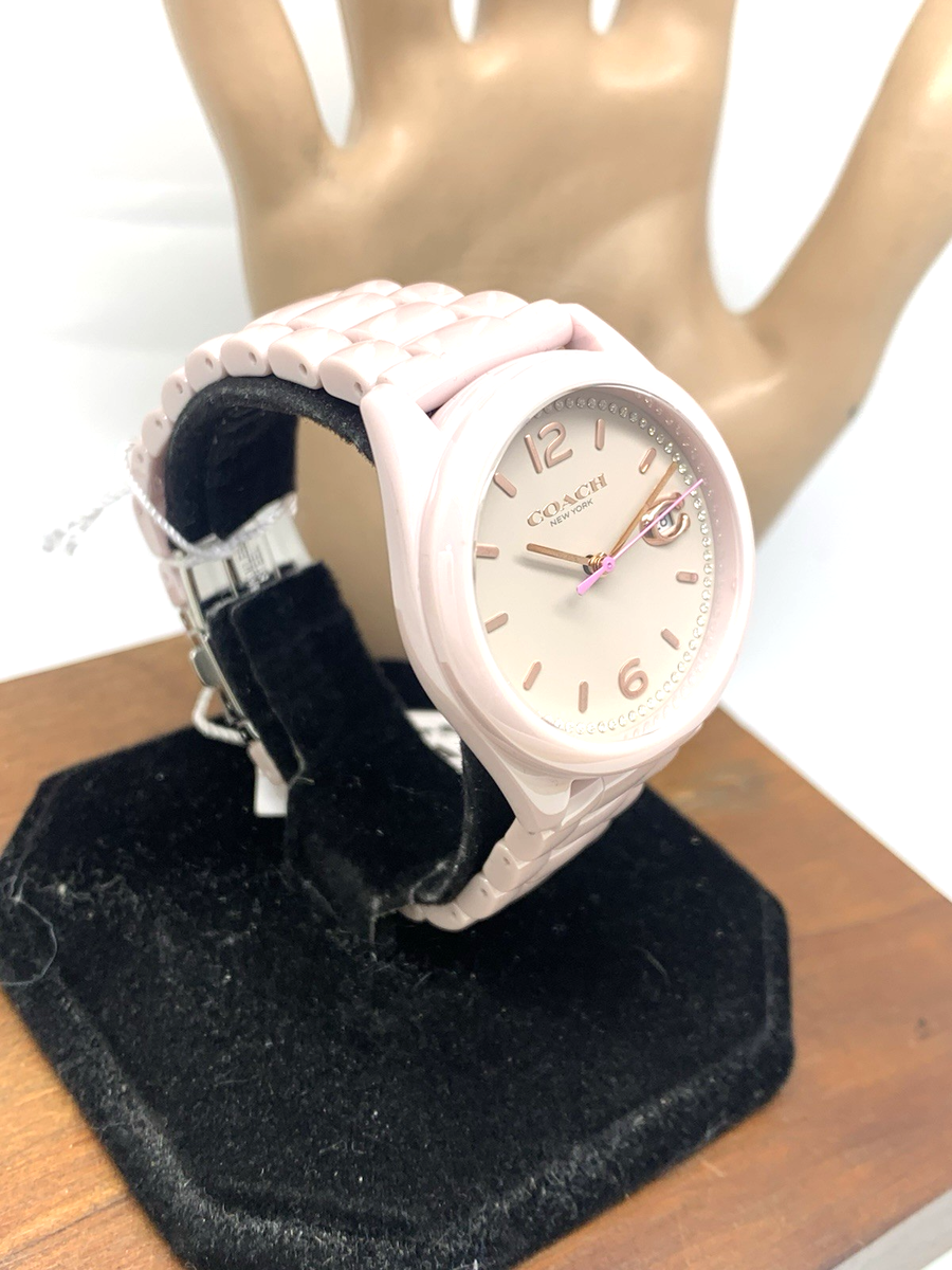 COACH コーチ/レディースクオーツ/グレイソン ピンク/14503926/SAランク/71【中古】 COACH - COACH コーチ/レディースクオーツ/グレイソン ピンク/14503926