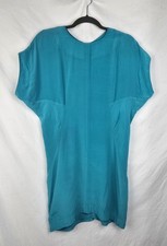 Walter Minimalist Silk Turquoise Dolman Relax...