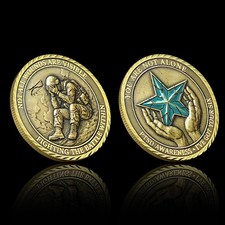 PTSD Awareness Challenge Coin You Are Not Alone Veteran Support Collectible Gift