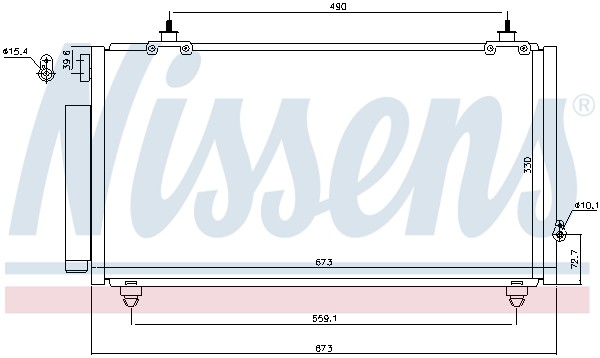 1X Nissens 940710 Kondensator Klimaanlage FüR Toyota-image