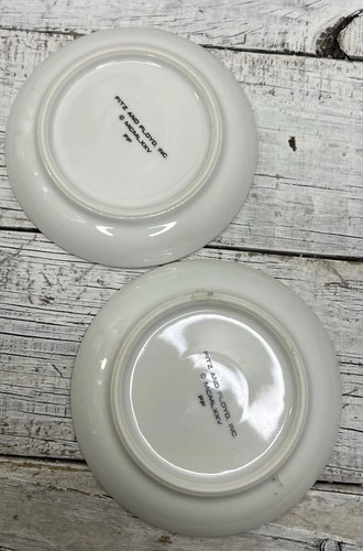 VINTAGE 2 PATTES À BEURRE FITZ & FLOYD INC PORCELAINE FLORALE 💗 - Photo 9/11