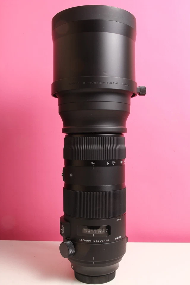 SIGMA S 150-600mm F/5-6.3 CANON EF SPORTS DG HSM Super Telephoto Lens EXC! - image 2 of 4